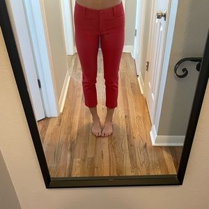 Pink Slim Crop Pants